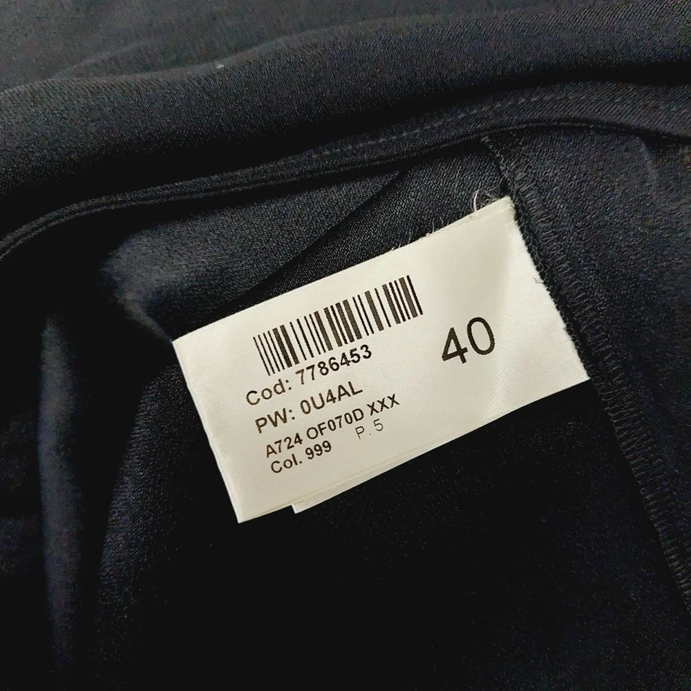 NEW Dondup Black Sleeveless Bow Neck Maxi Shift Dress P1878 - Picture 7 of 10